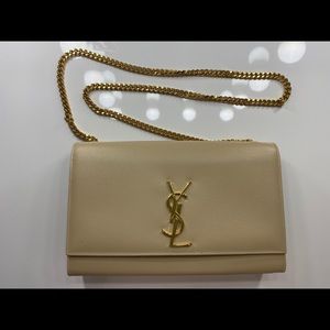 YSL Medium Kate Powder Grain De Poudre Leather